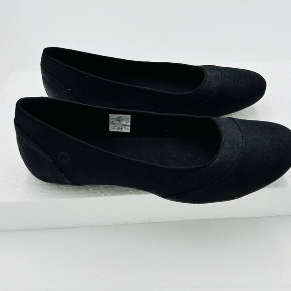 Merrell Performance Leather Suede Ballet Flats Slides Women's Sz 6.5 Black - Picture 3 of 7